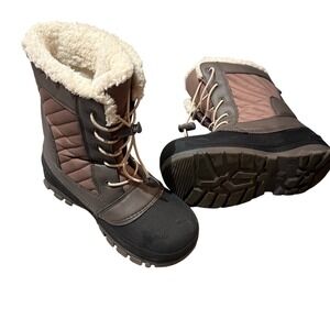 ❄️Waterproof Winter Snow Boots Faux Fur Lined Lace Up Warm Outdoors